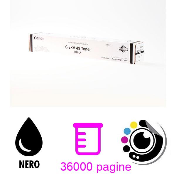 Toner Originale Canon C-EXV49 Nero 8524B002