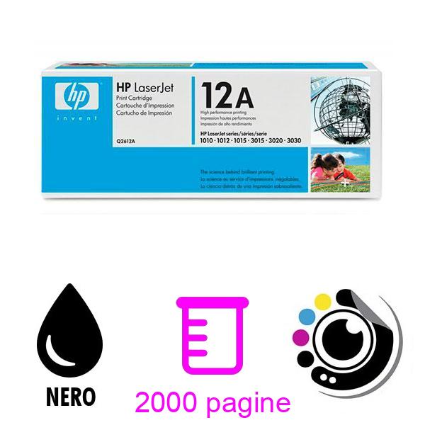 Toner Originale HP Q2612A Nero