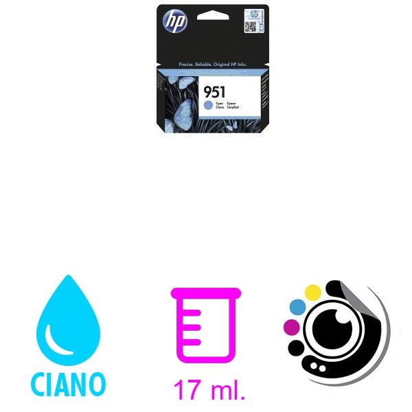 Cartuccia Originale HP 951 XL Ciano