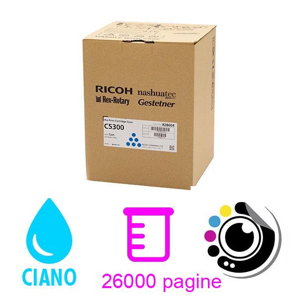 Toner Originale Ricoh Pro C5300 Ciano 828600 / 828604
