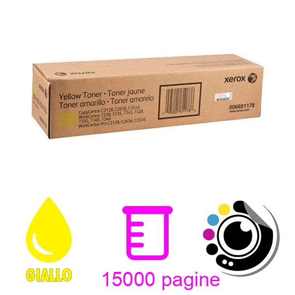 Toner Originale Xerox WorkCentre 7335 Giallo 006R01178